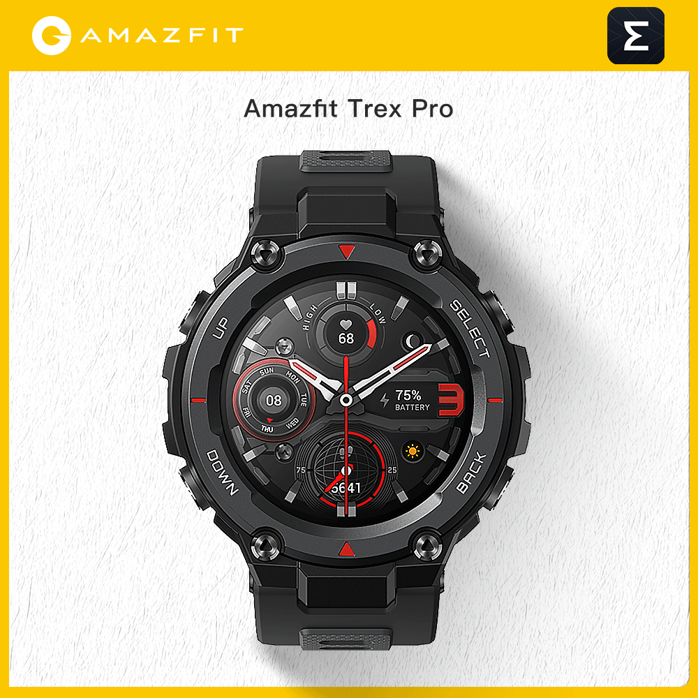 새로운 Amazfit Trex 프로 T-rex T Rex GPS 야외 Smartwatch 방수 18 일 배터리 수명 390mAh 스마트 워치 iOS 안드로이드 전화